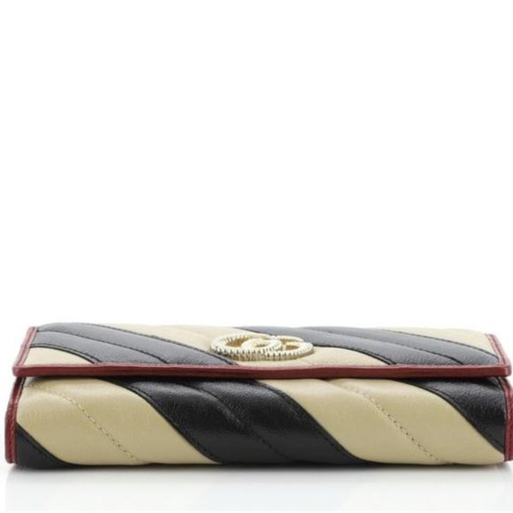 GUCCI GG Marmont Continental Wallet with Red Trim new in box - Picture 2 of 9